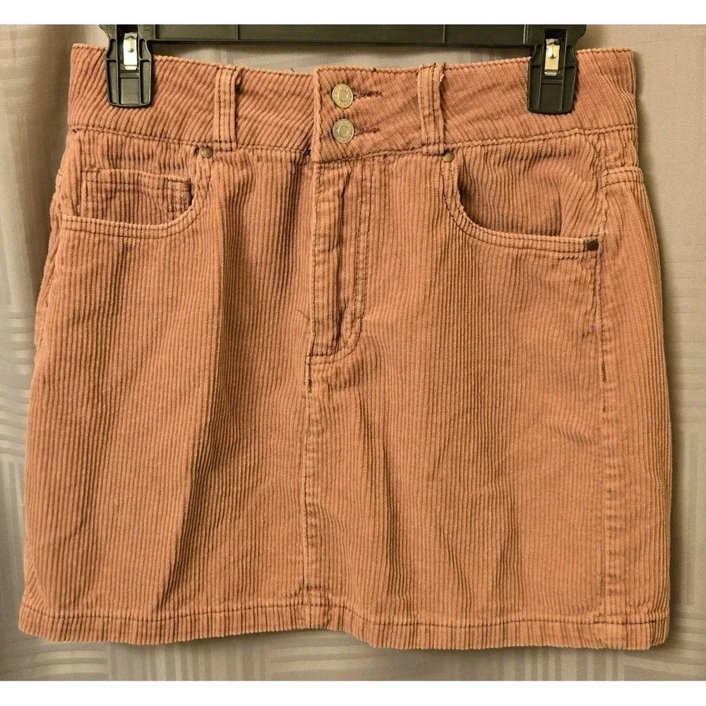 Pacsun‎ Mini Skirt Women Size 26 Chunky Pink Cordouroy Short (15